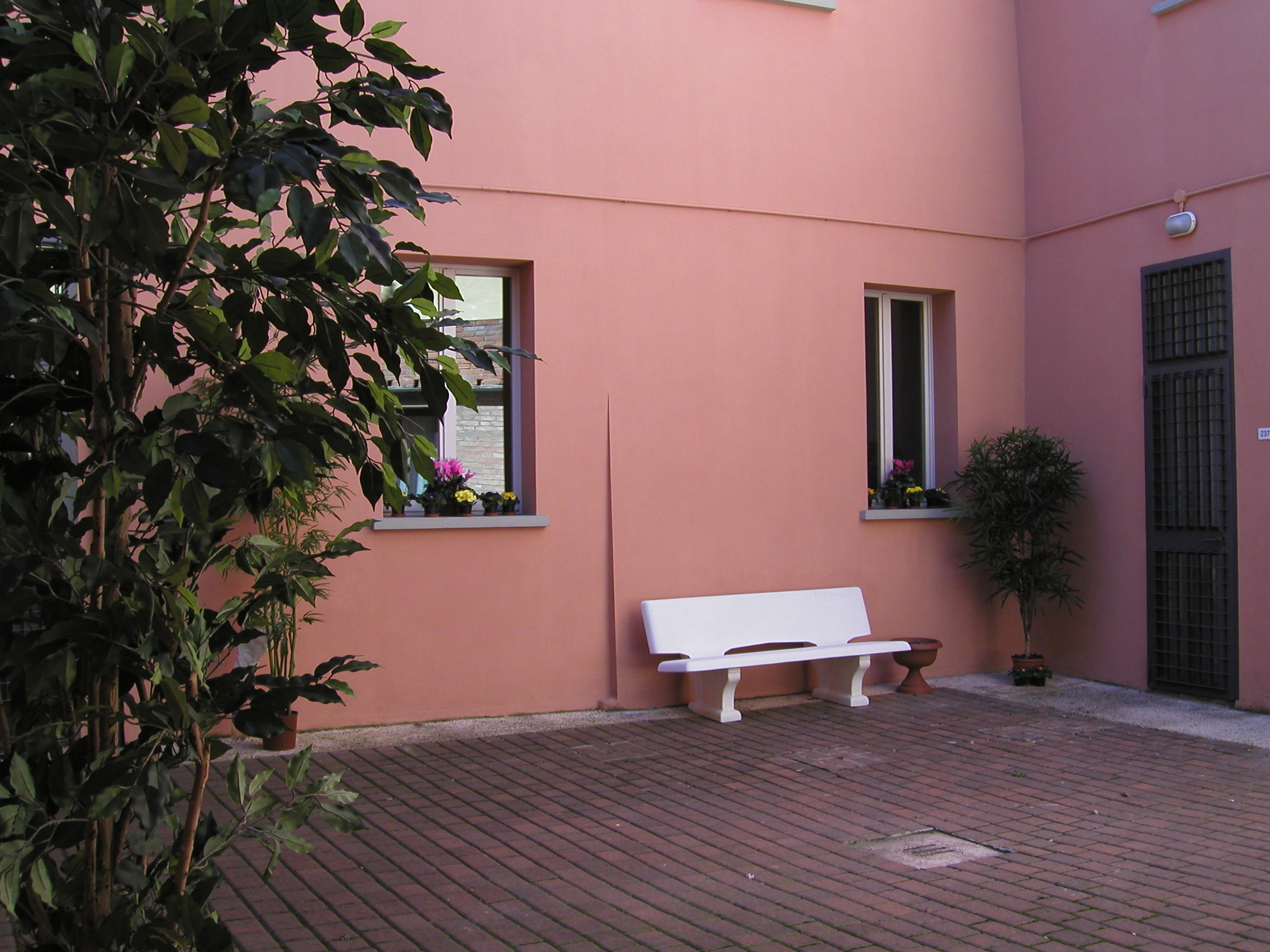 The internal courtyard